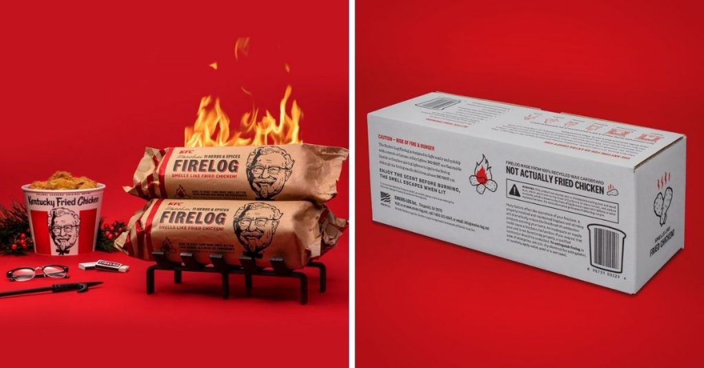kfc bûche de noël poulet