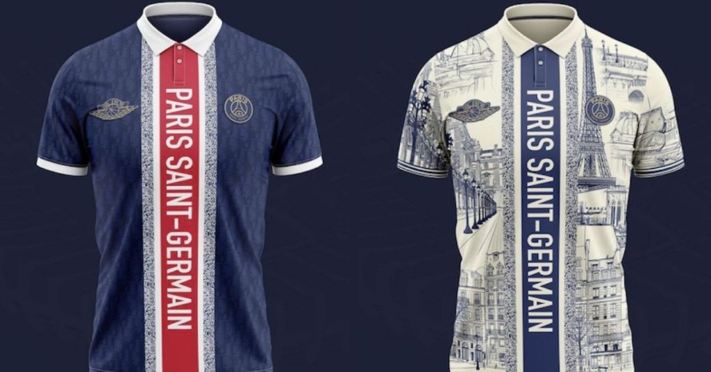 maillot-football-bleu-rouge-blanc-paris-football-dior-psg