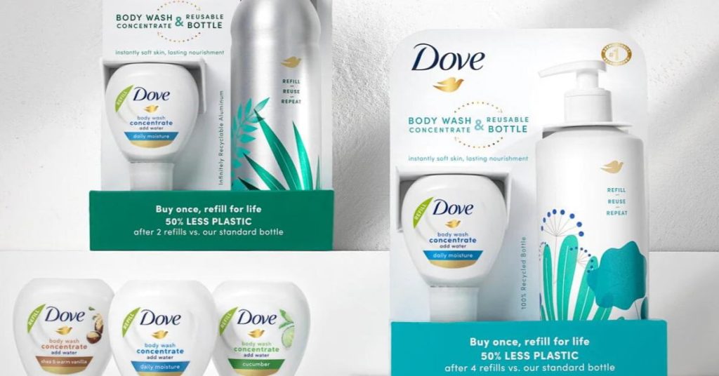 packagings-bouteilles-gel-douche-reutilisables-dove