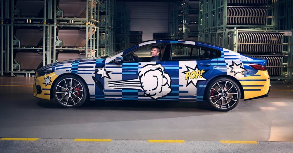 voiture-bmw-design-couleurs-comics-artiste-Jeff-Koons