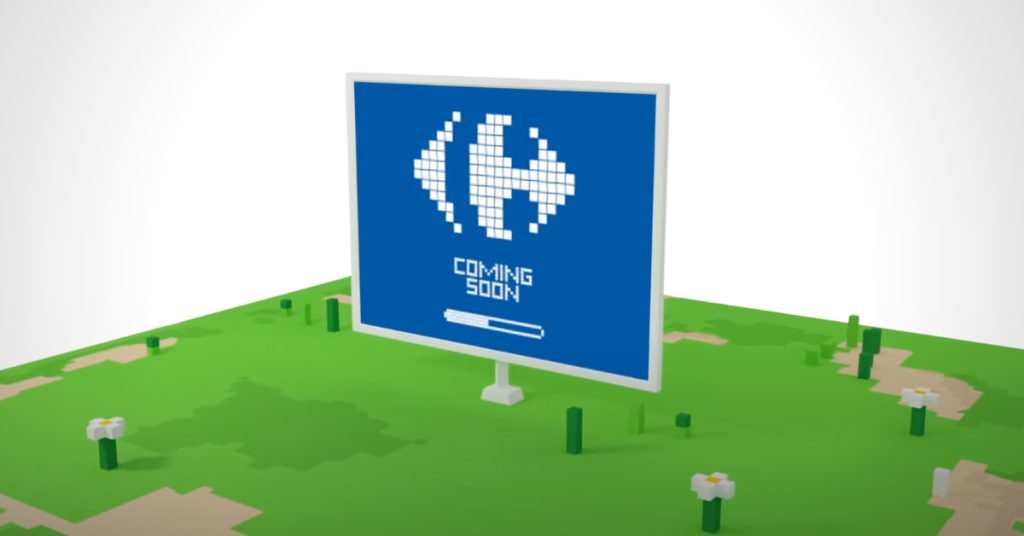 terrain-virtuel-metavers-panneau-magasin-carrefour