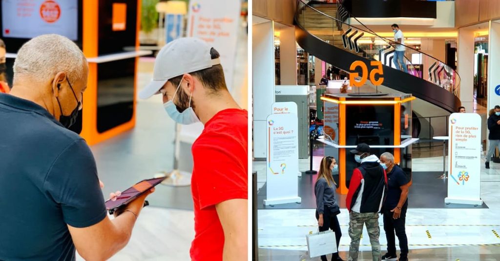 centrec-commercial-stand-orange-5G-roadshow