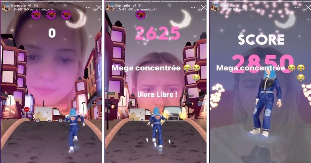 angele-lance-jeu-video-vivre-libre-realite-augmentee-instagram