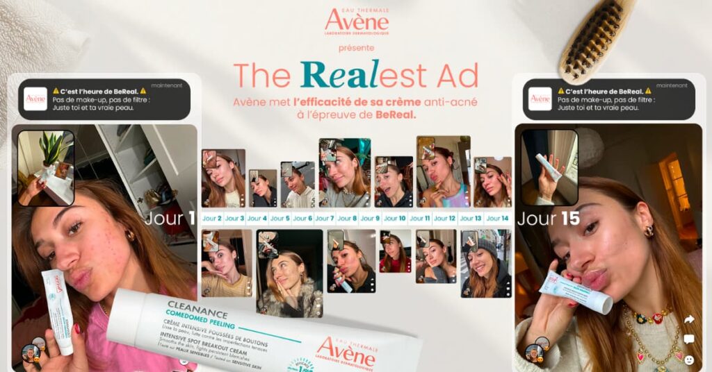 jupdlc-bereal-avène-we-are-social-campagne-sans-filtre