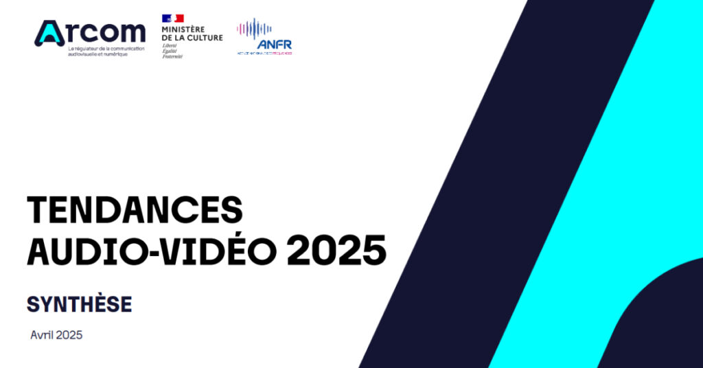 Arcom étude tendances audio-vidéo