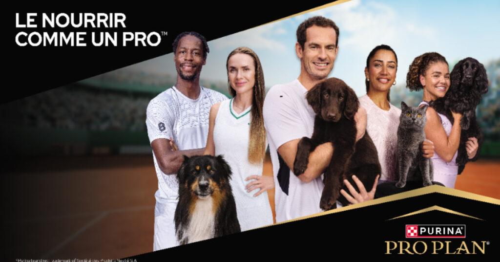 Publicité tennis Purina PRO PLAN x Gaël Monfils et Elina Svitolina