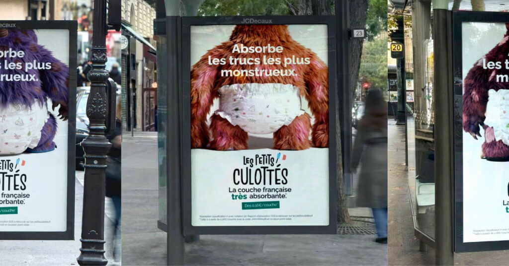 les petits culottes affichage jcdecaux