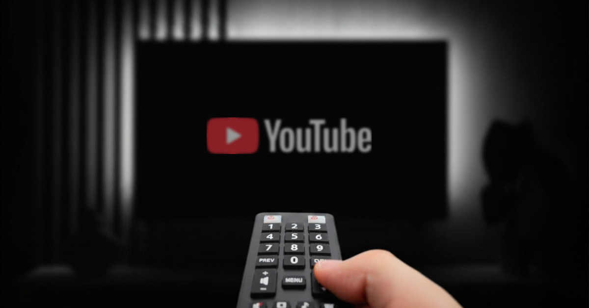 jupdlc-youtube-domination-numérique-television-decryptage logo youtube sur écran télévision